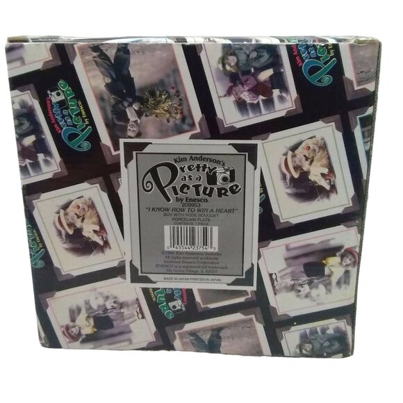 Kim Andersons Pretty as a Picture Plate I Know How to Win a Heart 1996 Enesco - Picture 4 of 4